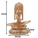 Bronze Karaikkal Ammaiyar Idol Karaikal Amman Ammai Shaivite, Gold, 10 Inch, 1 Piece