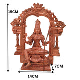 Bronze Rajarajeshwari Idol Lalita Tripura Sundari Lalitambika Shodashi Kameshwari Kamakshi Bhuvaneshwari Adi Parashakti Panchaloha Panchadhatu Chola Art Handmade Vigraha Statue for Puja Mandir Decor, Gold, 6 Inch, 1 Piece