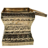 Brass Abhishek Patra Soma suthra for Shivling Abhishekam Lingabhishekam Rudrabhishek Puja Vessel Pital Peetal Hittale Abhisheka Patram Kalasam Temple Kalasha Lota Mandir Pooja Patra, Gold, 8.5 Inch, 1 Piece