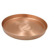 Kansa Plate Bronze Dinner Thali Kansya Kamsya Bell Metal Bhojan Plate Traditional Ayurvedic Dining Plate Kanchu Pittalai Chembu Tambadhatu Bhojan Thali Handcrafted Indian Dining Plate, Gold, 11.42 inch, 1 Piece