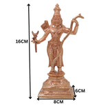 Bronze Rama Idol, Shri Ram Sri Ramachandra Raghunath Kodanda Rama Murti, Siya Ram Maryada Purushottam Ram Vigraha Statue, Gold, 6.5 Inch, 1 Piece