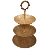 Brass Fruit Bowl, Peetal Fruit Basket, Decorative Dry Fruit Serving Bowl,  Offering Bowl for Dining Table, Gold, 15.5 Inch, 1 Piece