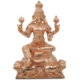 Bronze Durga Mata Murti Mahishasura Mardini Maa Durga Sherawali Ambe Jagadamba Adi Shakti Bhavani Chandika Ambika Navdurga Idol for Home Temple Pooja Decor Navratri Statue, Gold, 13 Inch, 1 Piece