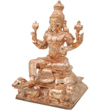 Bronze Durga Mata Murti Mahishasura Mardini Maa Durga Sherawali Ambe Jagadamba Adi Shakti Bhavani Chandika Ambika Navdurga Idol for Home Temple Pooja Decor Navratri Statue, Gold, 13 Inch, 1 Piece
