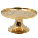 Brass Round Stand for Pooja, Peetal Chowki, Circular Murti Asana, Brass Peetham, Simhasanam Base, Idol Display Stand, Pooja Pedestal, Mandir Chowki, Round Brass Platform for God Idols Temple Decor, Gold, 3 Inch, 1 Piece