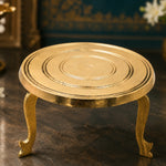 Brass Round Stand Pooja Chowki