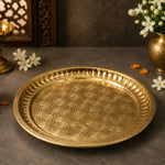 Traditional Brass Pooja Plate