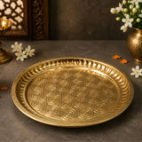Traditional Brass Pooja Plate
