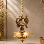 Brass Hamsa Hanging Lamp