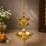 Brass Hanging Lamp in tamil style
