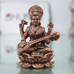 Copper Saraswati Murti