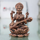 Copper Saraswati Murti