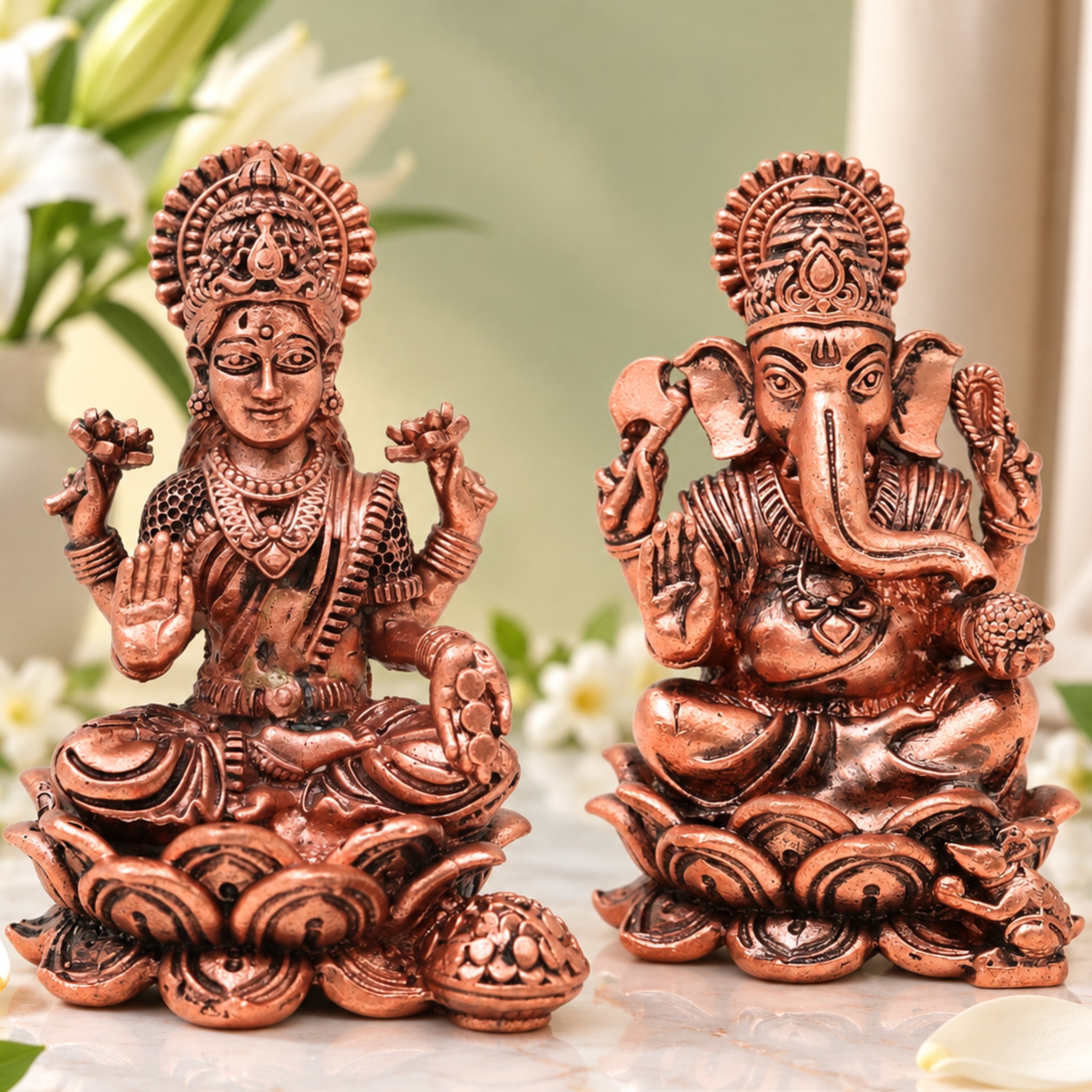 Laxmi Ganesha Figurine