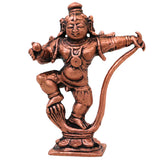 Copper Laddu Gopal Sheshnag Idol Bal Krishna Ananta Shesha Murti Puja Vigraha Statue Home Decor Gift, Brown, 3 Inch, 1 Piece