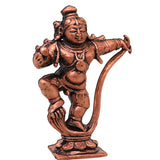 Copper Laddu Gopal Sheshnag Idol Bal Krishna Ananta Shesha Murti Puja Vigraha Statue Home Decor Gift, Brown, 3 Inch, 1 Piece