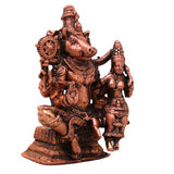 Copper Varaha Lakshmi Devi Ammavaru Talli Murti Idol Tamra Vigraham Puja Mandir Decor Statue , Brown, 2.5 Inch, 1 Piece