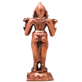 Copper Sundarar Nayanar Idol Sundaramurthy Nambi Arurar Aroorar Saivite Saint Murti Pooja Home Decor Statue 8cm, Brown, 3 Inch, 1 Piece
