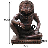 Copper Narasimha Swamy Idol, Ugra Narasimha Bhagwan Murti, Narasimhar Narasimhudu Narasingha Tamra Vigraham, Hindu Vishnu Avatar Statue for Puja Home Decor & Spiritual Protection, Brown, 2 Inch, 1 Piece