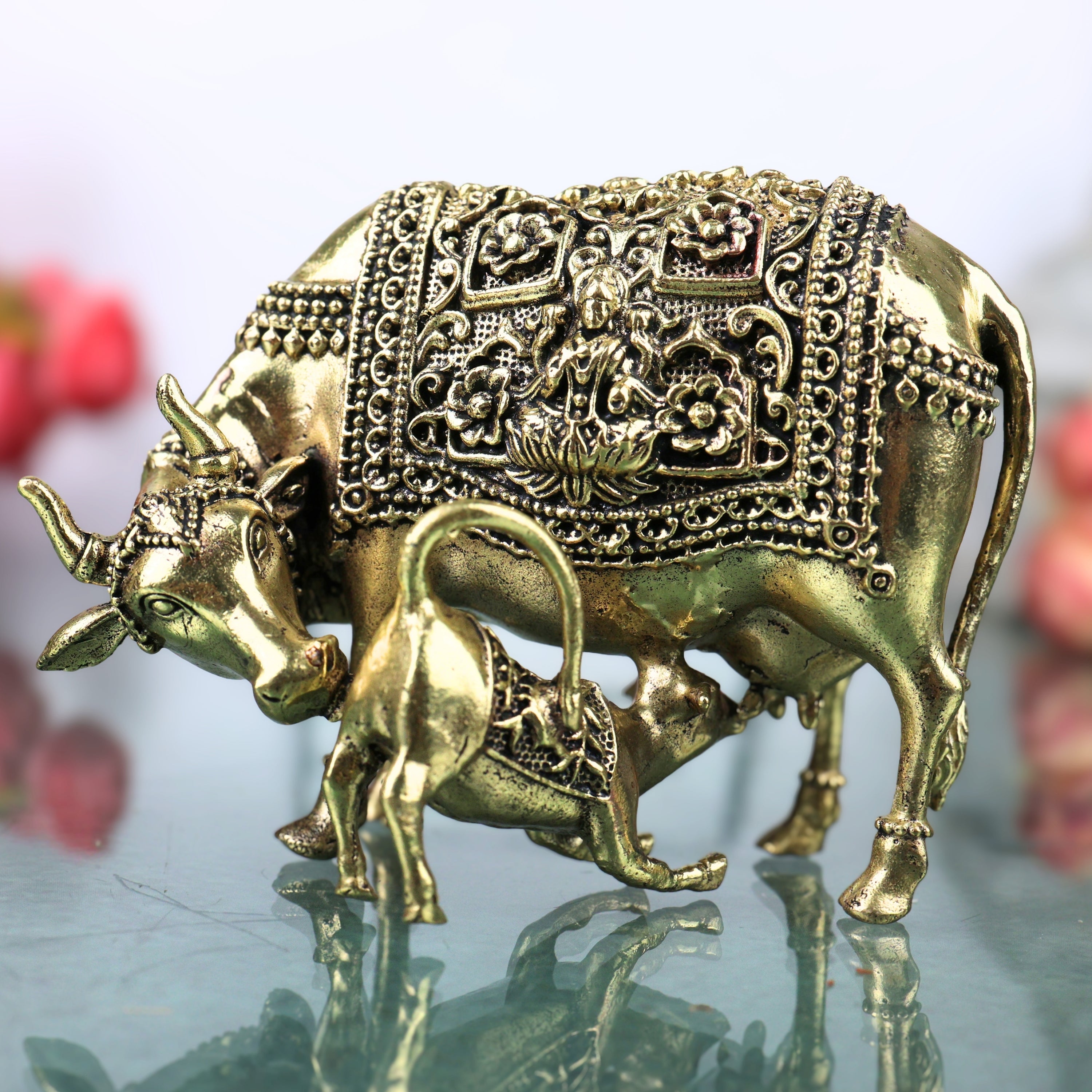 Brass Kamdhenu Idol