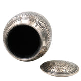 Brass Handcrafted Nickel Coated Multipurpose Box for Home Decor, Traditional Gifting & Storage, 10 Inch, 1 Piece