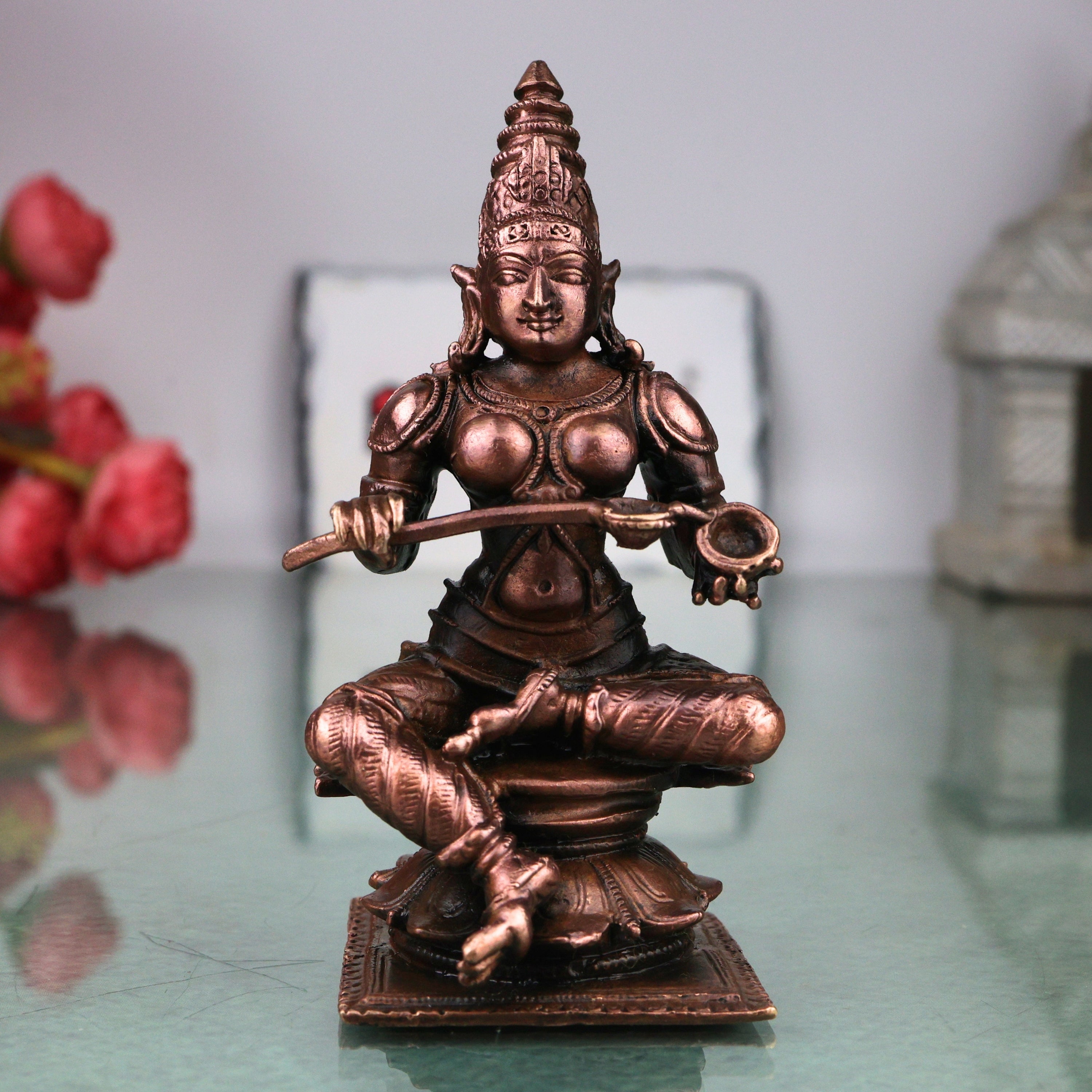  Copper Annapurna Devi Idol 