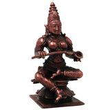 Copper Annapurna Devi Idol, Handcrafted Traditional Annapurneshwari Murti for Pooja, Vastu & Gifting, Brown, 4 Inch, 1 Piece