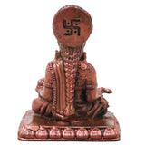 Copper Annapurna Devi Idol, Handcrafted Traditional Annapoorna Murti for Pooja, Mandir Decor & Gifting, Brown, 1.5 Inch, 1 Piece