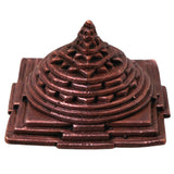 Handcrafted Copper Sree Yantra Sri Meru Shri Chakram for Vastu Pooja Meditation Wealth Prosperity Decor, Brown, 1 Inch, 1 Piece