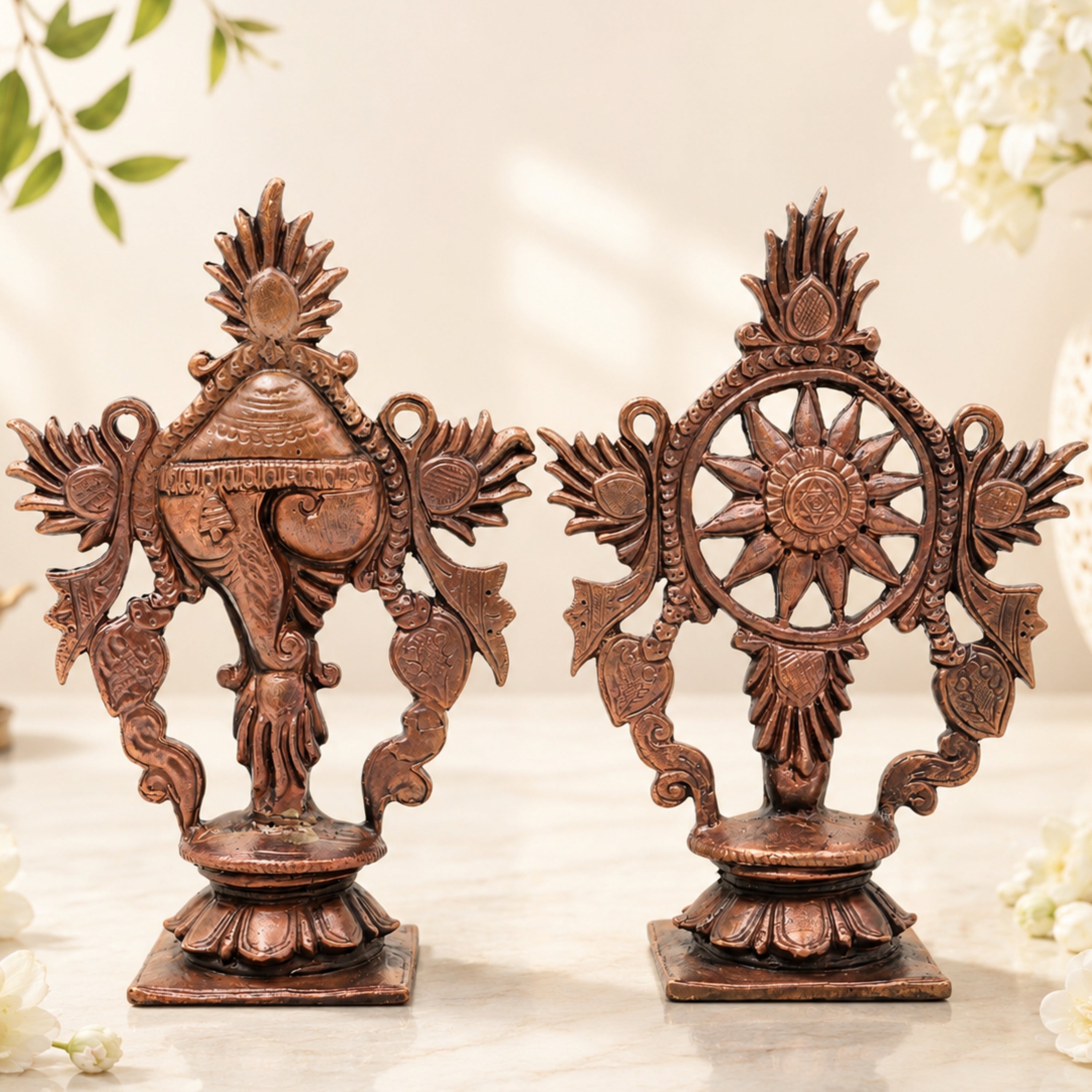 Chakra and Shankh Sculpture