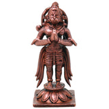 Copper Hanuman Idol Handmade Bajrangbali Murti for Pooja, Vastu Home Decor & Spiritual Gifting, Brown, 2 Inch, 1 Piece