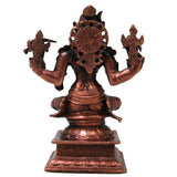 Copper Varahi Amman Idol Handmade Traditional Chola Style Murti for Pooja Home Decor & Gifting, Brown, 4 Inch, 1 Piece