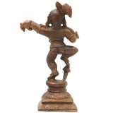 Bronze Bala Krishna Idol Handmade Chola Art Murti for Pooja Home Decor Spiritual Gifting Statue, Gold, 5 Inch, 1 Piece