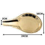 Brass Abhishek Patre Somasuthra for Shivling Pooja, Handcrafted Traditional Chola Ritual Kalasha Gifting, Gold, 1 Inch, 1 Piece
