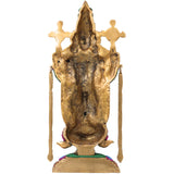 Brass Shrinivasa Balaji Idol Statue Handcrafted Traditional Venkateswara Swamy for Pooja Decor Gift, Gold, 19.5 Inch, 1 Piece
