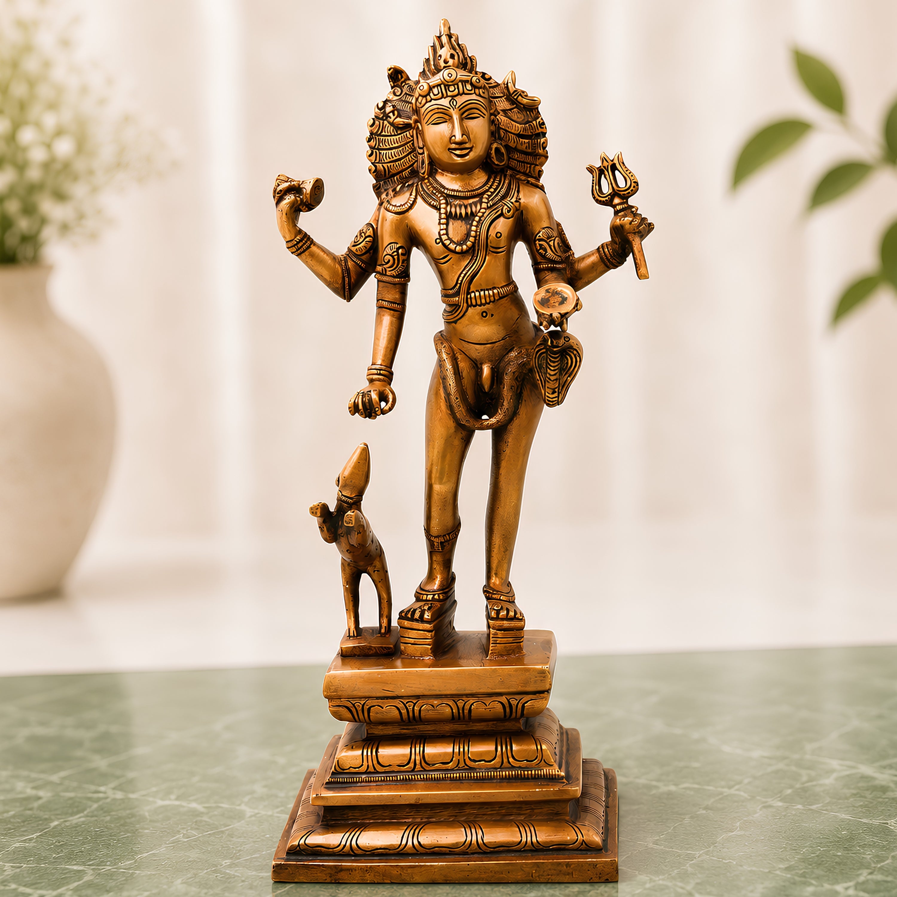 Brass Kala Bhairava Idol