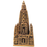 Brass Traditional Handcrafted Temple Sculpture Mandir Decor for Pooja Room, Spiritual Gifting & Interiors, Gold, 8 Inch, 1 Piece