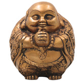 Brass Laughing Buddha Idol, Handcrafted Hotei Budai Statue for Vastu, Pooja, Home Decor & Gifting, Gold, 5 Inch, 1 Piece