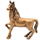 Brass Horse Sculpture for Vastu, Prosperity &amp; Premium Home Decor, Gold, 4 Inch, 1 Piece