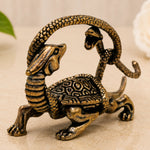 Brass Tortoise With Snake