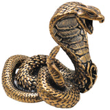 Brass Naga Snake Idol for Pooja, Handcrafted Traditional Sarpa Murti Home Decor & Spiritual Gifting, Gold, 1.5 Inch, 1 Piece