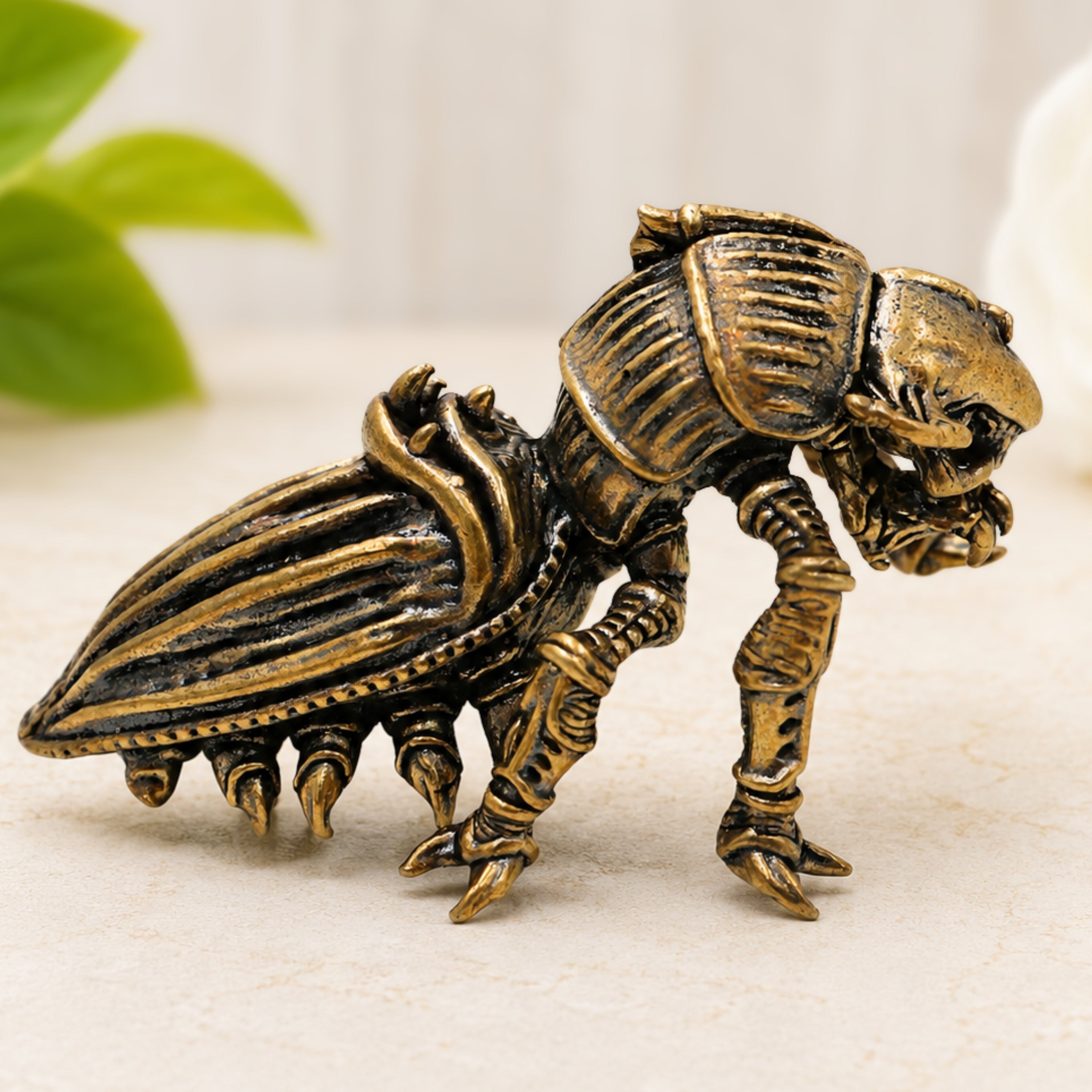 Brass Beetle Showpiece
