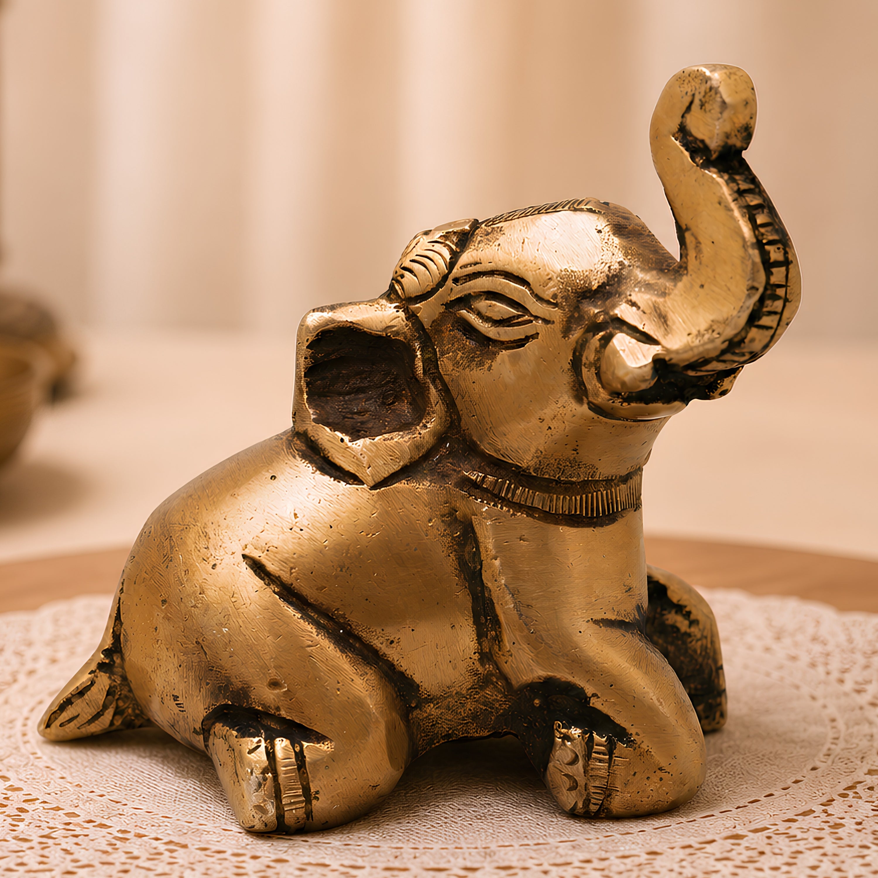 Brass Baby Elephant