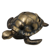 Brass Kurma Tortoise Ashtray Handcrafted Traditional Turtle Decor for Vastu Home Gifting Pooja Tabletop, Gold, 2.5 Inch, 1 Piece