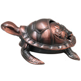 Steel Kurma Tortoise Ashtray Handcrafted Traditional Smoking Bowl Vaastu Home Decor Gifting Accent, Gold, 2.5 Inch, 1 Piece