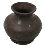 Brass Lota Kalash Kumbha for Pooja, Handcrafted Abhishekam, Temple Decor, Traditional Chola Gift Vessel, Brown, 3 Inch, 1 Piece