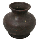 Brass Lota Kalash Kumbha for Pooja, Handcrafted Abhishekam, Temple Decor, Traditional Chola Gift Vessel, Brown, 3 Inch, 1 Piece