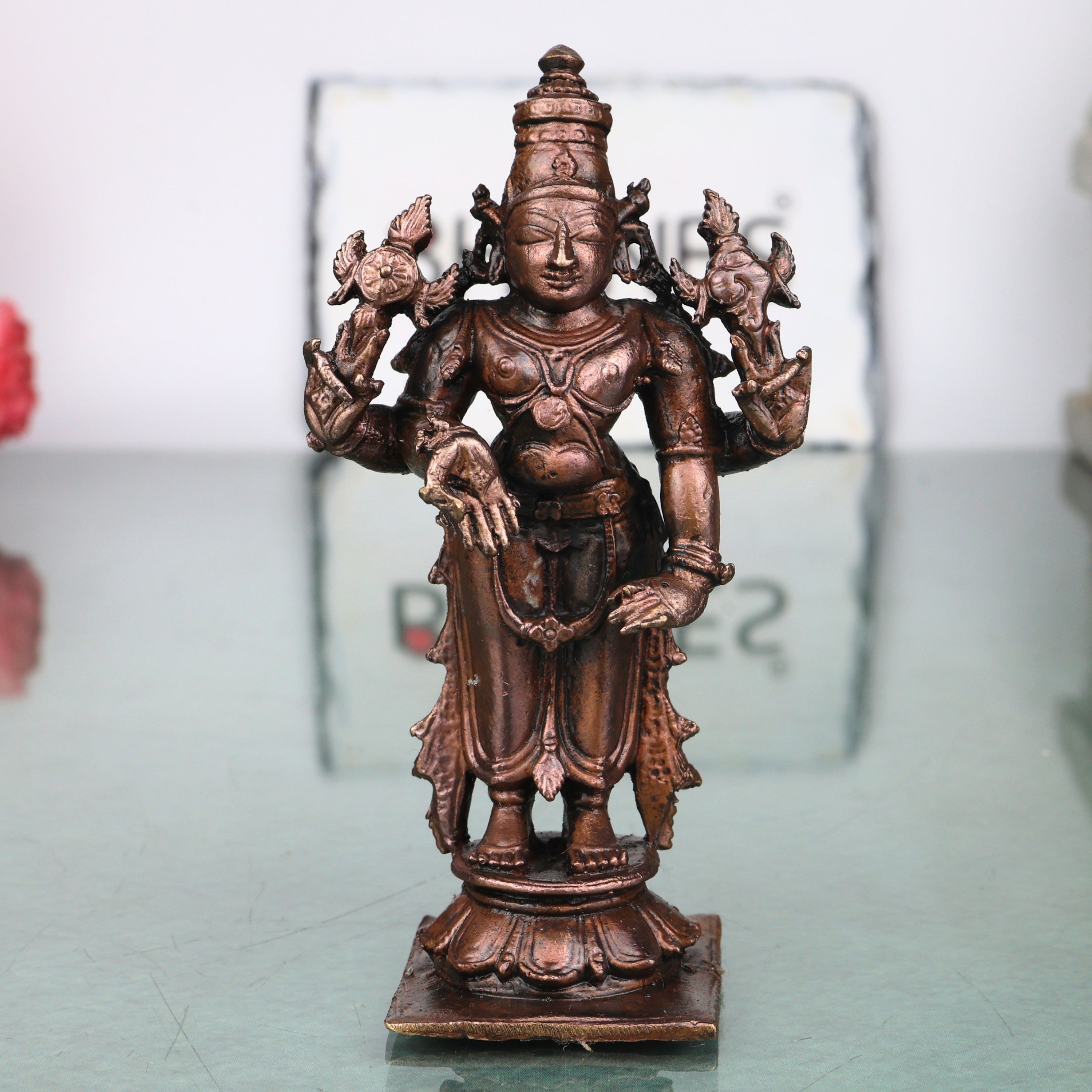 Copper Vishnu Idol