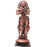 Copper Hanuman Idol Handcrafted Bajrangbali Anjaneya Murti for Pooja, Vastu, Home Decor & Gifting, Brown, 4 Inch, 1 Piece