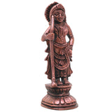 Copper Udupi Krishna Idol Handcrafted Bala Gopala Murti Traditional Chola Style for Pooja, Decor & Gifting, Brown, 4.5 Inch, 1 Piece