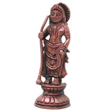 Copper Udupi Krishna Idol Handcrafted Bala Gopala Murti Traditional Chola Style for Pooja, Decor & Gifting, Brown, 4.5 Inch, 1 Piece